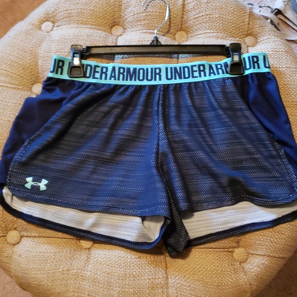 Womens Under Armour Heat Gear shorts sz Lg